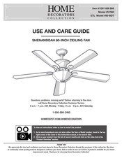 Home Decorators Collection 51560 Use And Care Manual