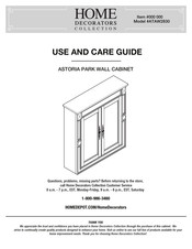 Home Decorators Collection ATAW2830 Use And Care Manual