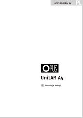Opus UniLAM A4 User Manual