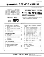 Sharp CD-MPS440W Service Manual