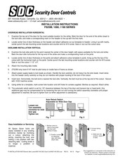 Sdc FS23M Series Installation Instructions