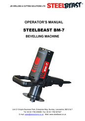 JEI DRILLING & CUTTING SOLUTIONS STEELBEAST BM-7 Operator's Manual