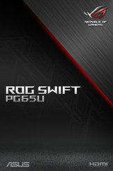 Asus ROG SWIFT PG65U Manual