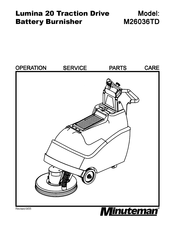 Minuteman M26036TD Operation Service Parts Care