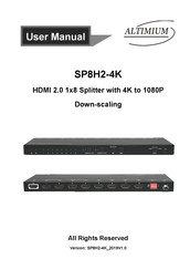 Altimium SP8H2-4K User Manual