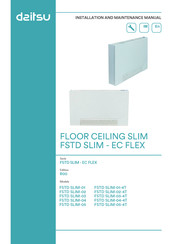 Daitsu FSTD SLIM-05-4T Installation And Maintenance Manual