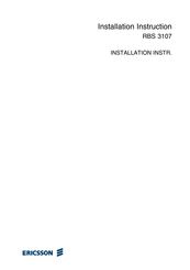 Ericsson RBS 3107 Installation Instructions Manual
