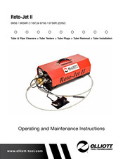 Elliott Roto-Jet II Series Operating And Maintenance Instructions Manual