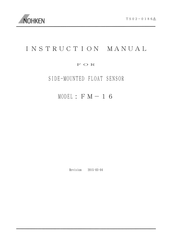 Nohken FM-16 Instruction Manual