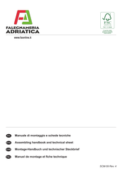 FALEGNAMERIA ADRIATICA Oscar Series Assembling Handbook And Technical Sheet