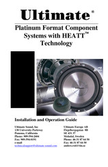 Ultimate Sound Platinum Format PS52 Installation And Operation Manual