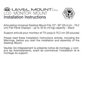 Elexa Level mount DSK30DJ Installation Instructions Manual