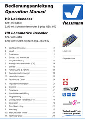 Viessmann H0 Lokdecoder mit Kabel 5244 