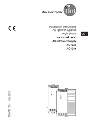 Ifm Electronic ecomat 300 AC123 Series Installation Instructions Manual