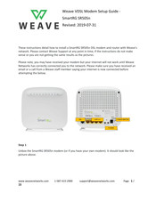 WEAVE SmartRG SR505n Setup Manual