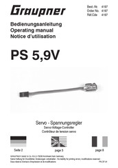 GRAUPNER PS 5,9V Operating Manual