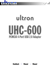 ultron UHC-600 Manual