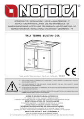 LA NORDICA ITALY TERMO Built In DSA Instructions For Installation, Use And Maintenance Manual