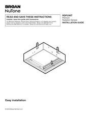 NuTone RDFUWT Installation Manual