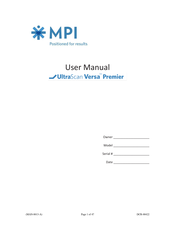 MPI UltraScan Versa Primer User Manual