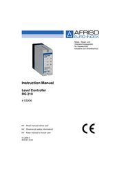Afriso EURO-INDEX RG 210 Instruction Manual