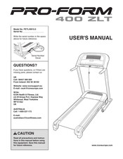 Pro-Form 400 ZLT PETL49910.0 User Manual