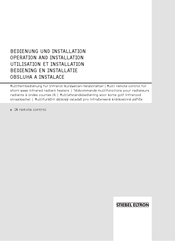 Stiebel Eltron IA receiver Operation And Installation