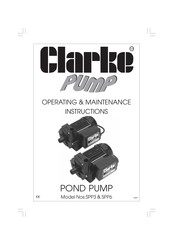 Clarke SPP3 Operating & Maintenance Instructions
