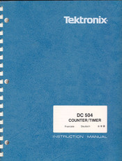 Tektronix DC 504 Instruction Manual