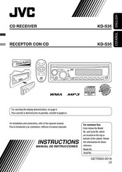 JVC KD-S35 Instructions Manual