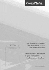 Fisher & Paykel AeroSmart Series Installation Instructions And User Manual