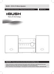Bush 267/6171 (D) Installation & User's Instructions