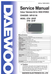 Daewoo DTW - 28W2F Service Manual