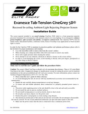 Elite ProAV CineGrey 5D Installation Manual