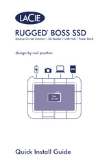 LaCie RUGGED BOSS SSD Quick Install Manual