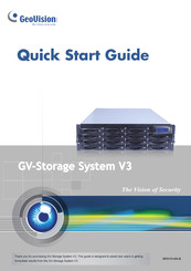 GeoVision SR3V10-QG-B Quick Start Manual