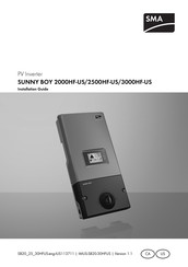 SMA sunny boy 2500hf-us Installation Manual