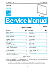 Asus VB191T Service Manual