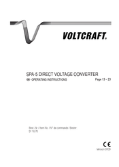 VOLTCRAFT SPA-5 Operating Instructions Manual