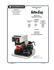 Bloomfield Koffee-King 8540 Owner's Manual