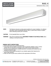 Metalumen RM4DOD Recessed Installation Instructions Manual