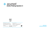 acumed Ankle Plating System 3 Manual