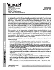Whelen Engineering Company FastTrax FTR3 Installation Manual