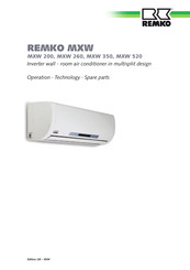 REMKO MXW 200 Operation,Technology,Spare Parts