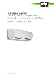 REMKO MXV 350 Operation,Technology,Spare Parts