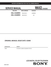 Sony Bravia KDL-V32XBR2 Service Manual