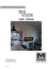 M Design True Vision 1000 RD Instructions For Installation And Use Manual