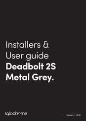 igloohome Deadbolt 2S Metal Grey Installer/User Manual