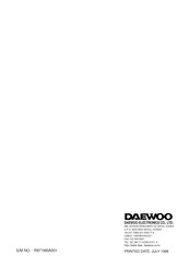Daewoo KOR-971Q0A Service Manual
