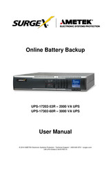 Ametek Surgex UPS-17302-60R User Manual